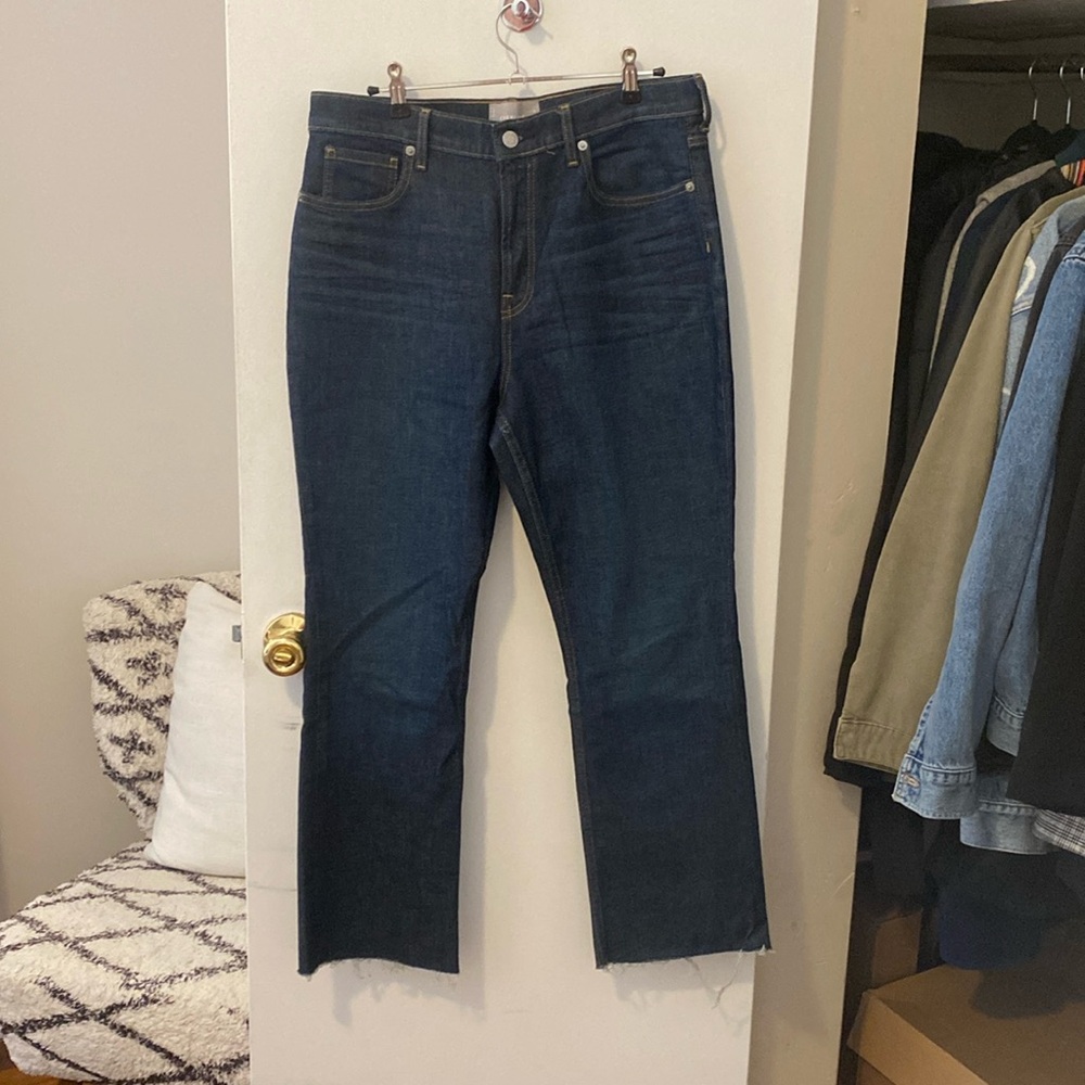 Everlane High Rise Kick Crop Jeans